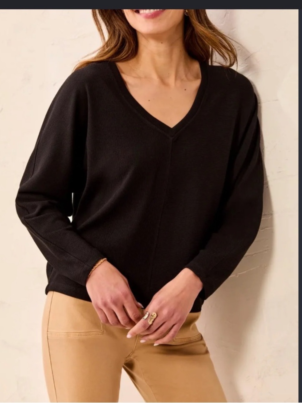 Rag n bone v neck Dolan sweater knit top $200 fall casual cozy
